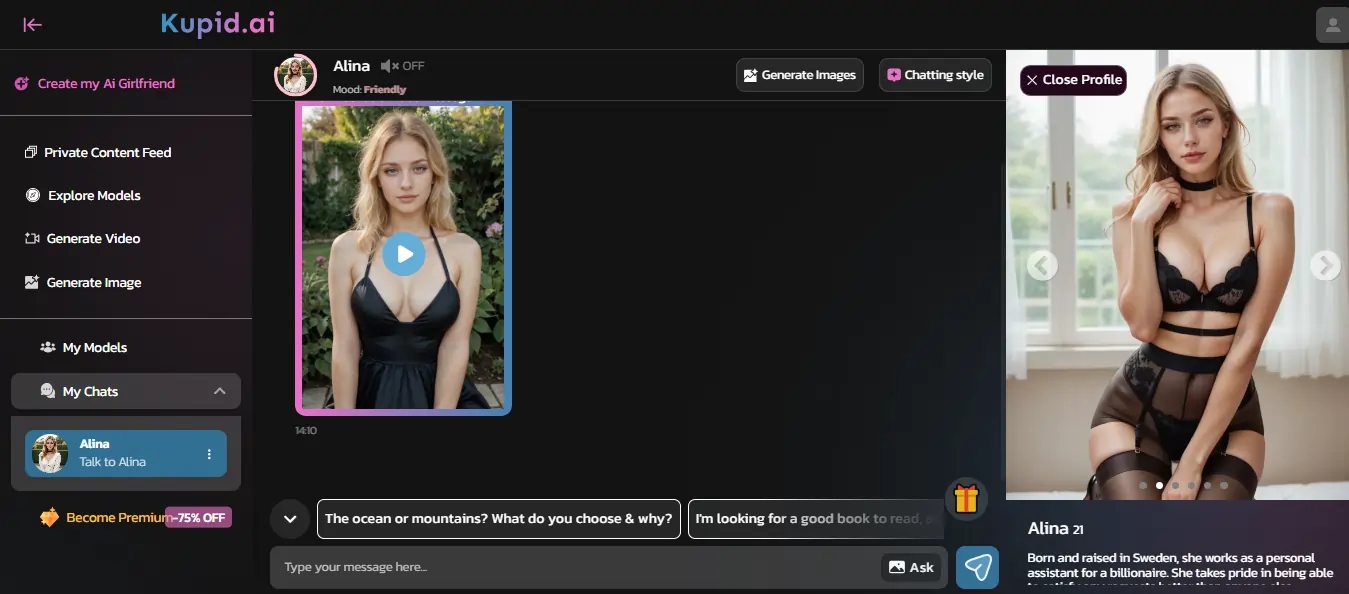 Kupid AI Chat Experience