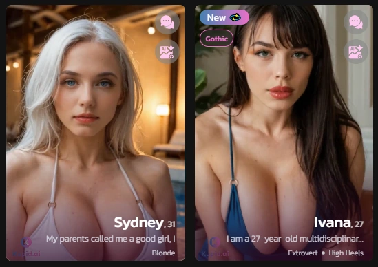 Kupid AI NSFW Characters